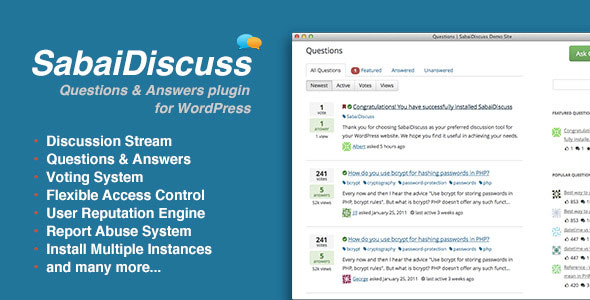 Free Download Sabai Discuss plugin V1.3.25 for WordPress Plugin