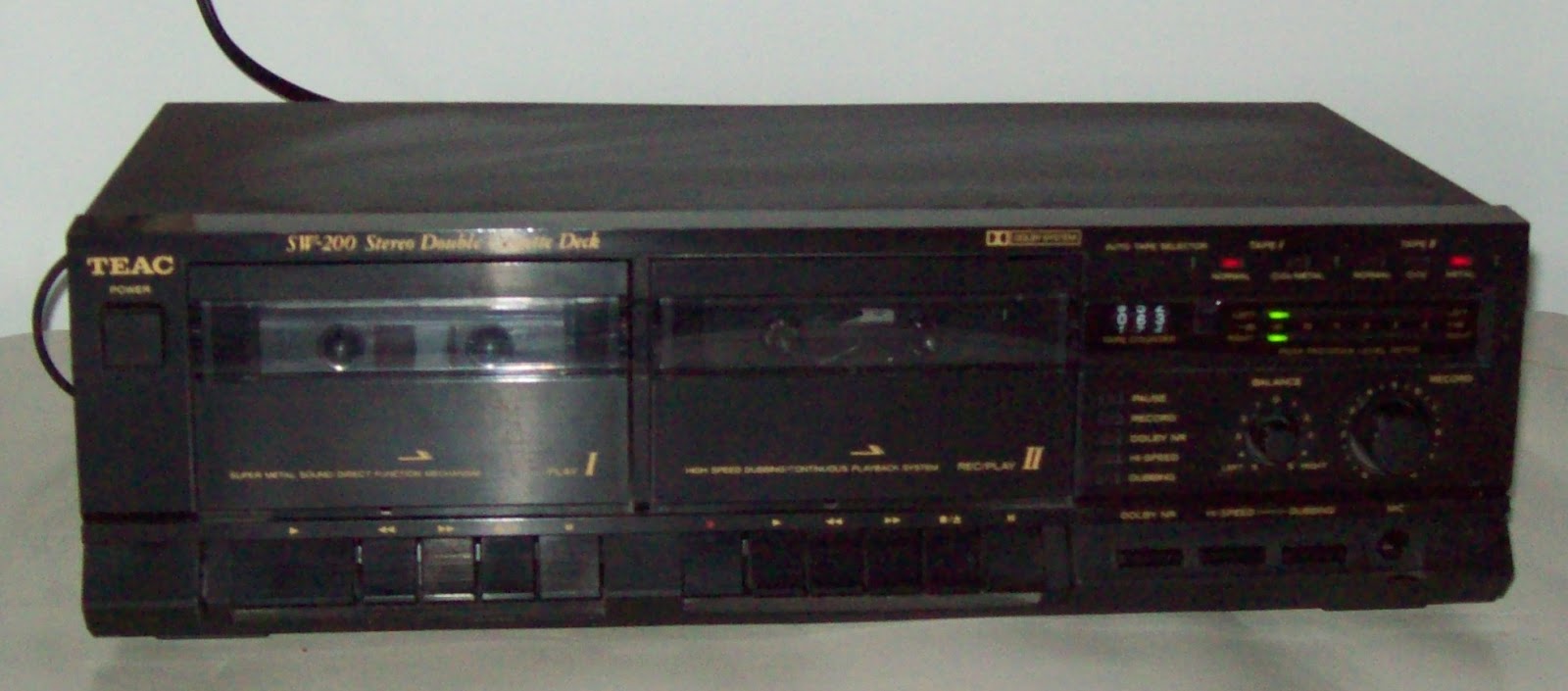 KC Music Shop TEAC SW200 Stereo Double Cassette Deck dual 2 tape