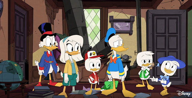 高飛（Goofy）客串現身第三季《新唐老鴨俱樂部》（DuckTales）, 史高治叔叔（Uncle Scrooge）, 唐老鴨（Donald Duck）, 阿彪（Launchpad McQuack）