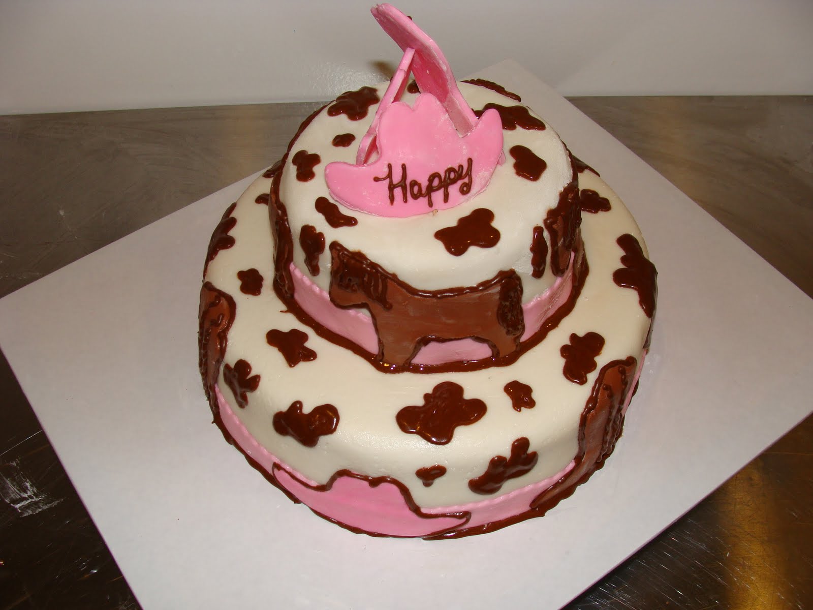 Door County Custom Cakes and Cookies Cowgirl Birthday Cake