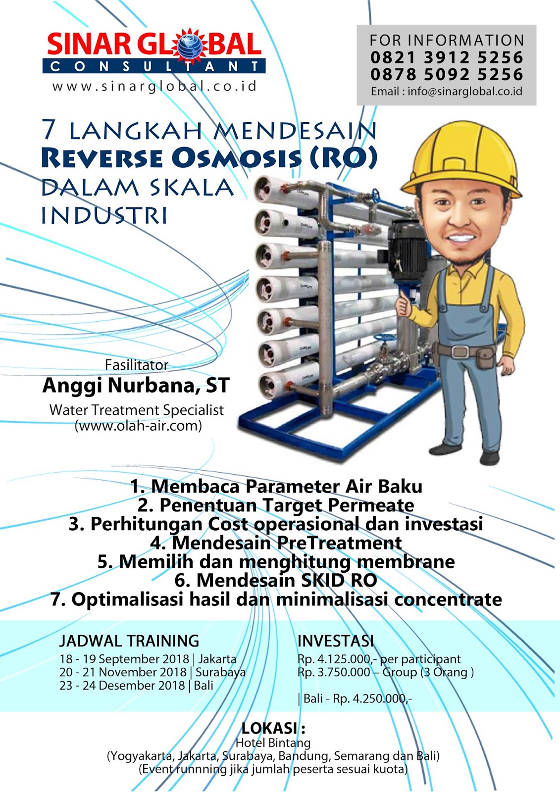 WA 082139125256 (Simpati) Jadwal Training RO,Reverse Osmosis,Water