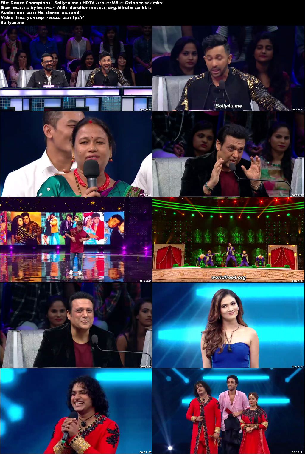 Dance Champions HDTV 480p 200MB 29 October 2017 Download