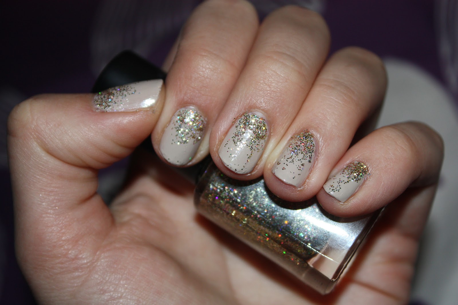 6. Ombre Glitter Nails with Gel Polish - wide 3