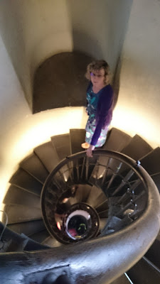 The Monument staircase from above The staircase from above at the Monument, London