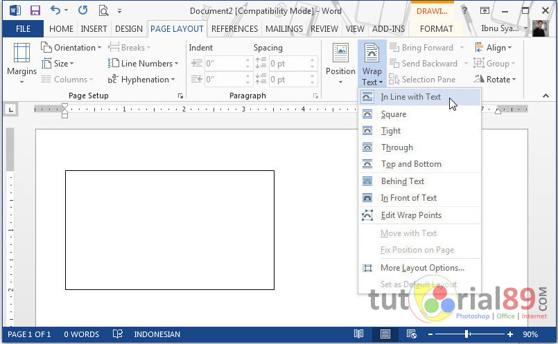 Cara mudah membuat kartu nama di Microsoft word