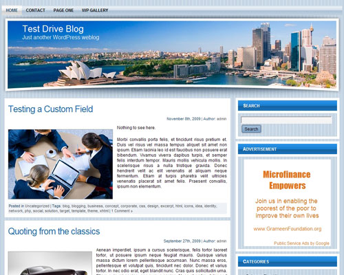 Free Wordpress Theme - WP Travel Theme 2 Free Wordpress Theme - WP Travel Theme 2