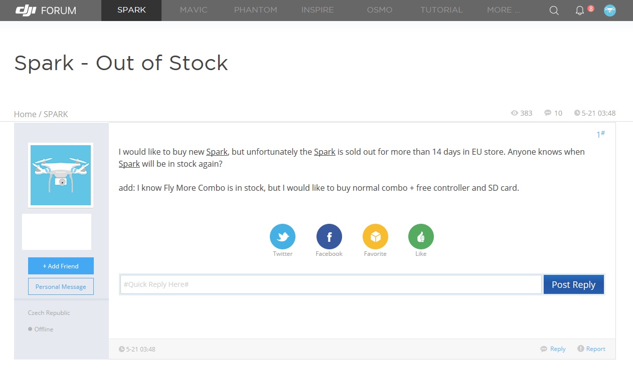 drone dji spark fly more combo
