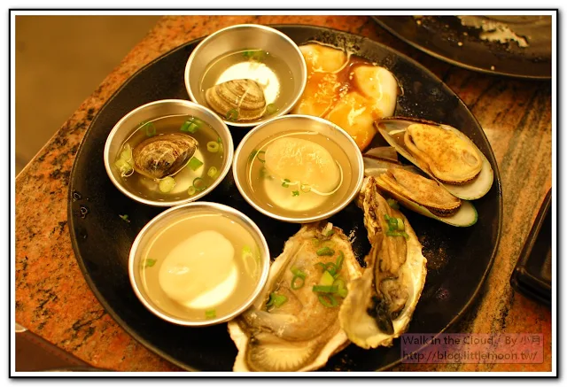 大蛤蠣、干貝、孔雀蛤、大牡蠣