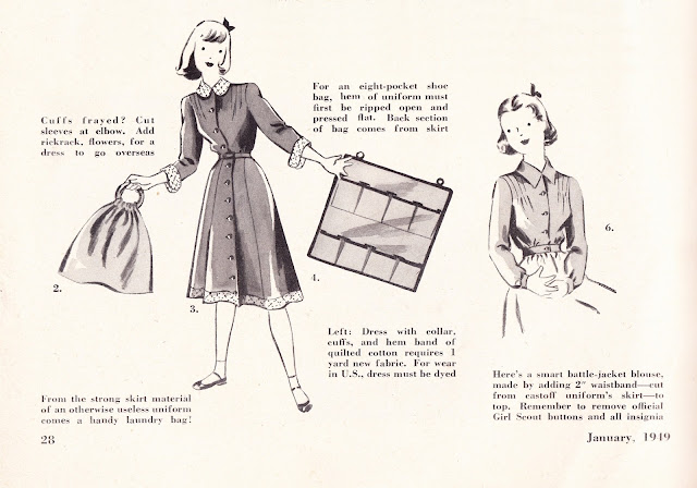 1940s make and mens girl scout sewing tips