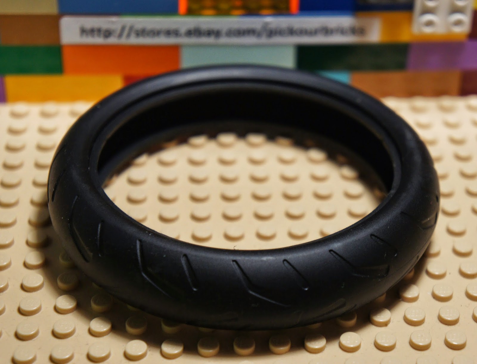 LEGO 88516 Black Motorcycle RUBBER TYRE Tire 94.2 x 20 for Trucks