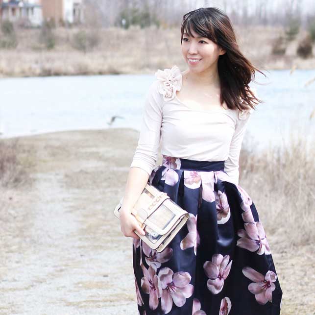 Spring outfit in full bloom