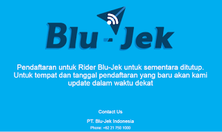 Pendaftar Blu-Jek,cara daftar,Pengemudi Blu Jek,TopJek,Layanan Ojek Blu-Jek,PT. Blu-Jek Indonesia,www.blu-jek.com,