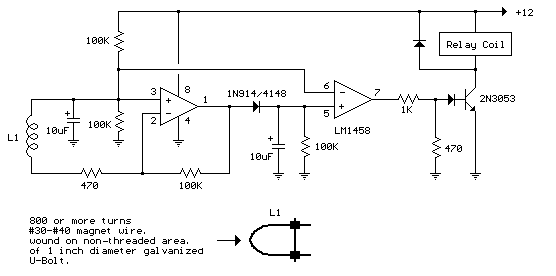 Simple AC Power Current detector Circuit with LM1458 | Electronic