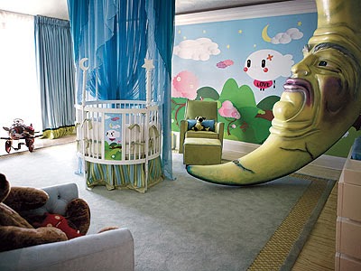 Para finalizar o quarto do bebê de Christina María Aguilera. Quarto decorado de bebê