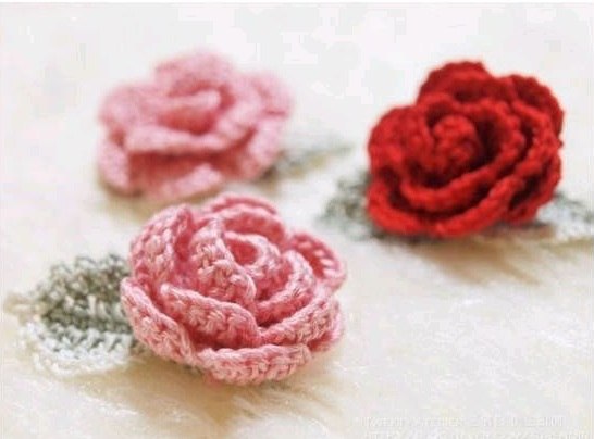 Crochet rose