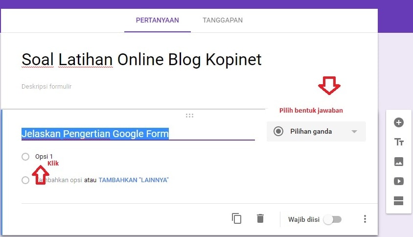 Good Membuat Soal Pilihan Ganda Dengan Google Form