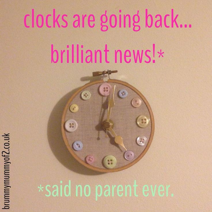How The Clock Change. SCREWS LIVES! brummymummyof2