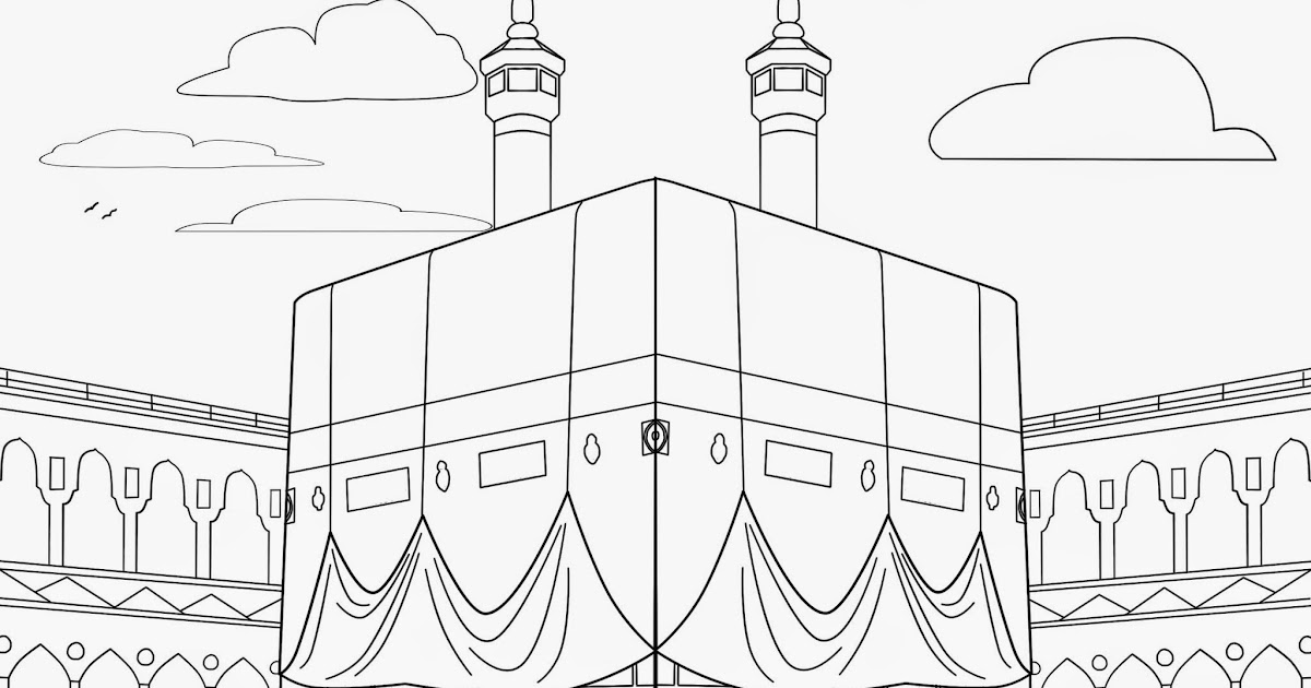 Mewarnai Gambar Sketsa Ka Bah 2 28 Images Kabah