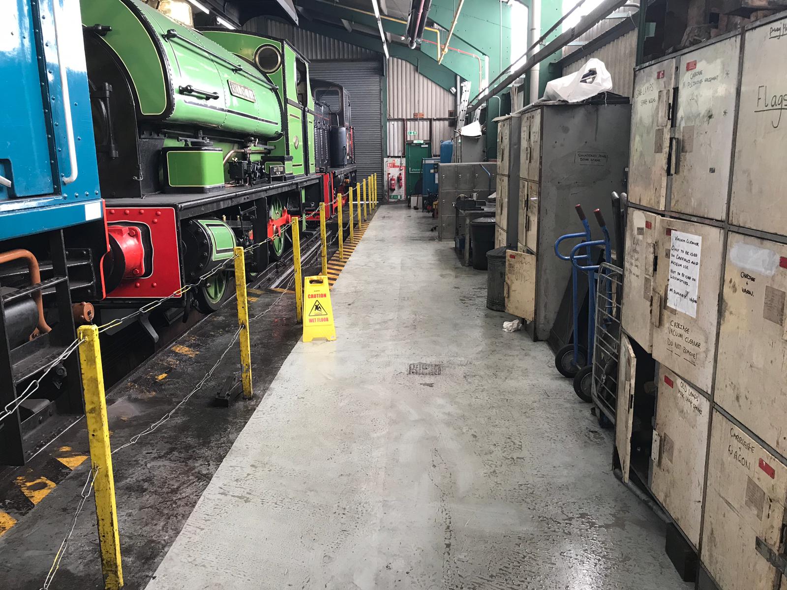 North Tyneside Steam Railway Running Shed clean up