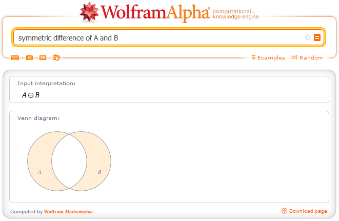 Wolfram Alpha en Español: Como hacer Diagramas de Venn Online