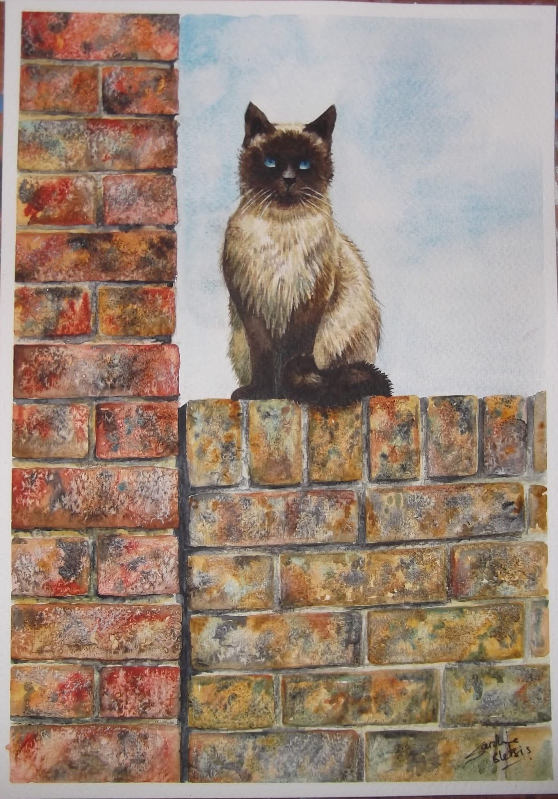 Uniqart Cat On A Wall...