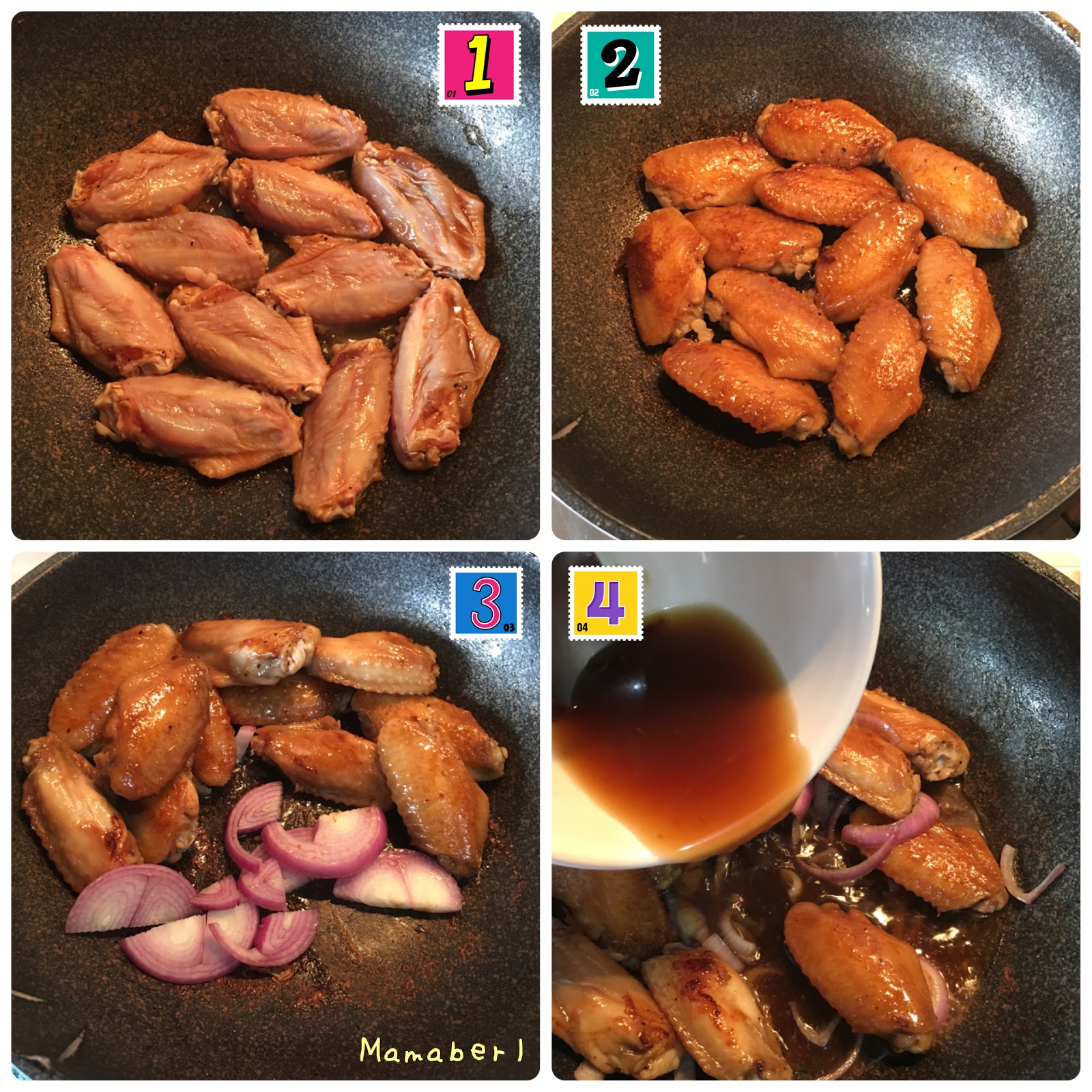 Recipe • Panfried Oyster Sauce Chicken Wings