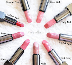 Burberry Kisses Lipstick Review Blush Sepia Swatches