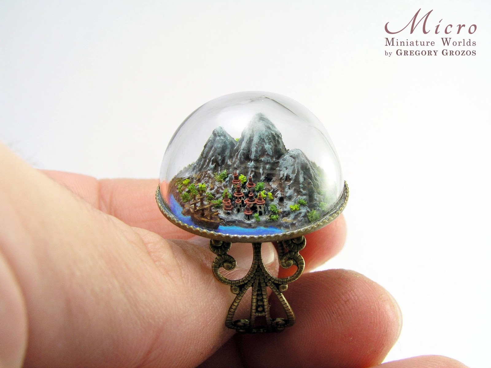 Маленький мир. Ювелирная миниатюра: маленькие миры Грегори Грозоса. Мир миниатюр. Необычные миниатюры. Миниатюра в миниатюре.
