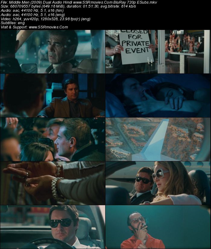 Middle Men (2009) Dual Audio Hindi 720p BluRay x264 650MB Full Movie Download