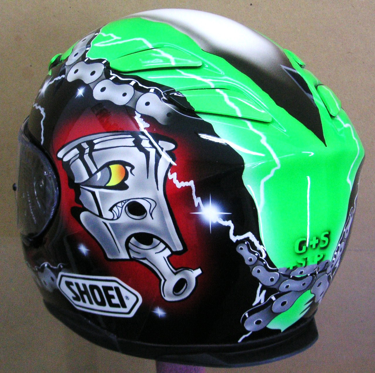 Hand Painted Helmets - Design your helmet today..!!: Shoei Custom