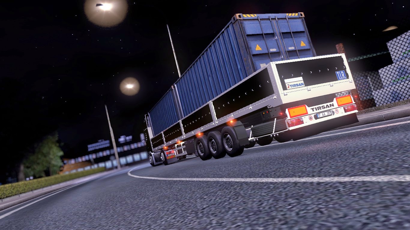 Konteyner Taşıyan Tırsan Sal Dorse leti7kedil Ets 2 Mod