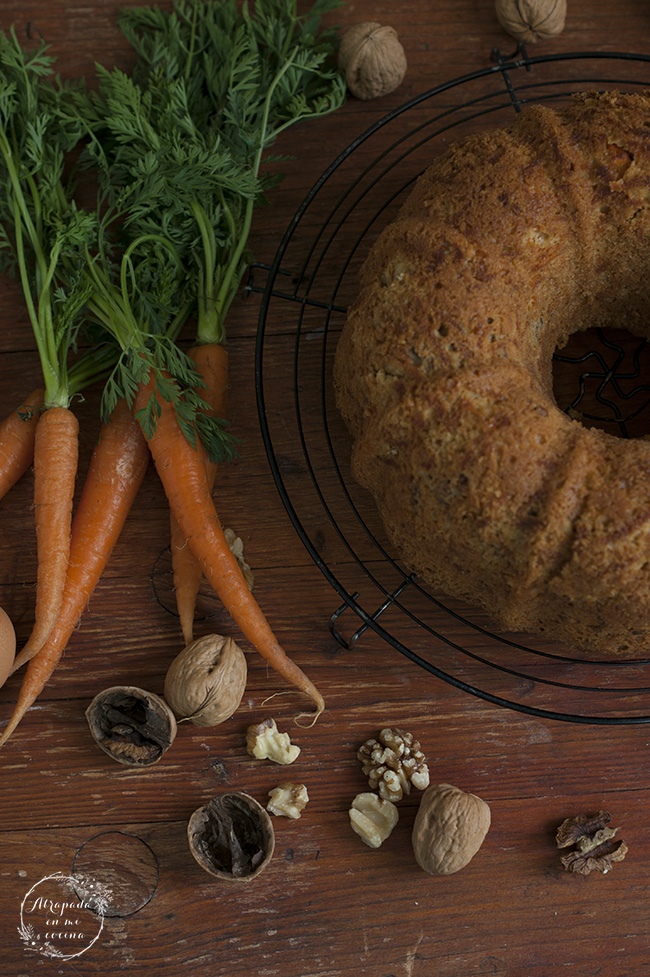 BUNDT CAKE DE ZANAHORIA Y NUECES Atrapada en mi cocina