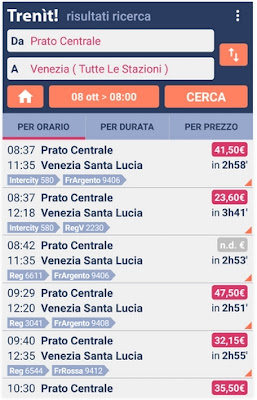APP ANDROID PER RICERCARE ORARI E PREZZI DEI TRENI IN ITALIA APP ANDROID PER RICERCARE ORARI E PREZZI DEI TRENI IN ITALIA