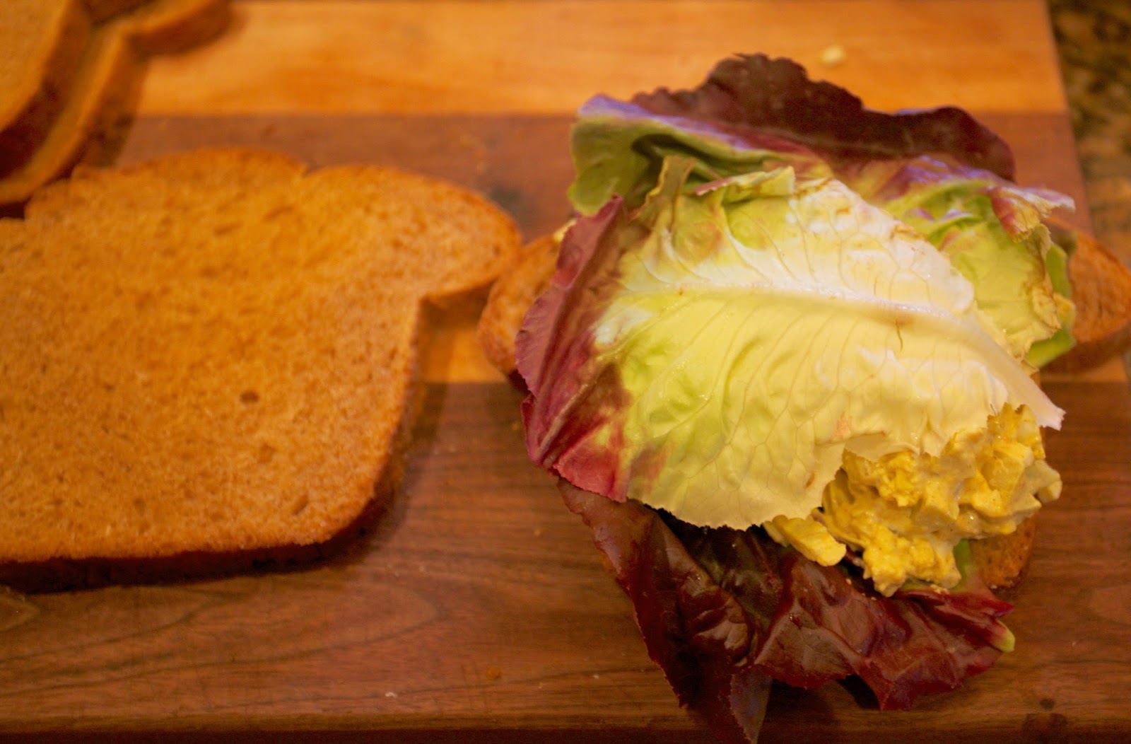 Curried Egg Salad Sandwiches on Nova Scotia Brown Bread