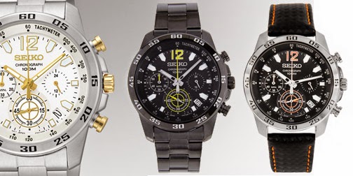Seiko Sports Chronograph Watch Collection (available in 9 designs ...
