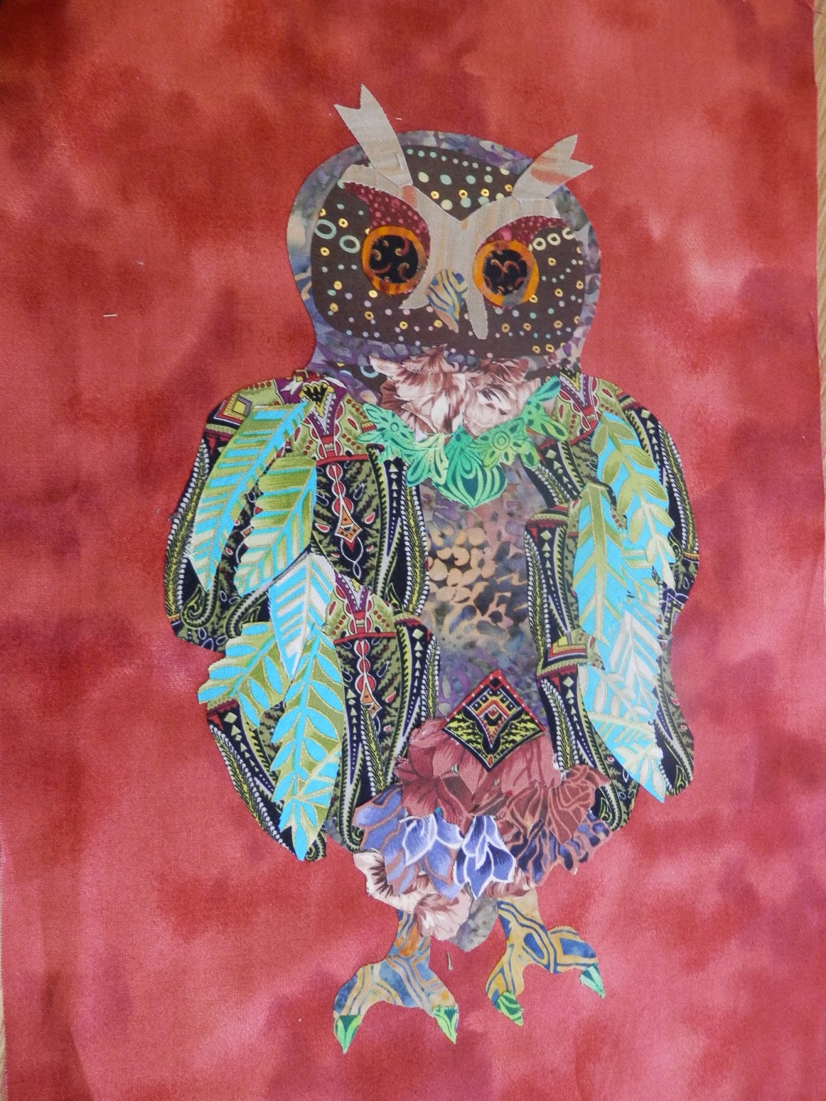 Keswick Stitchers Little Owl........ April's with Lizzie Wall