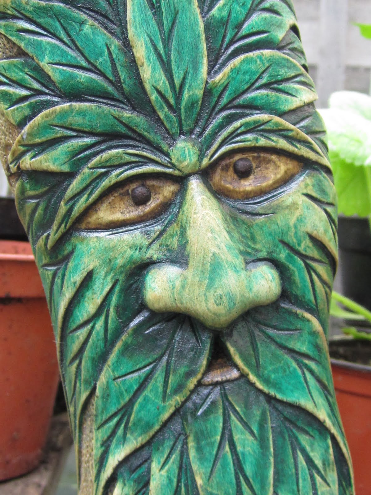 Woodwose Carving: The Green Man