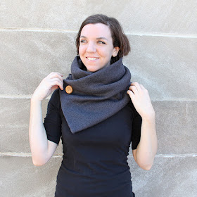 Quick, last-minute no-knit cowl - perfect for fall