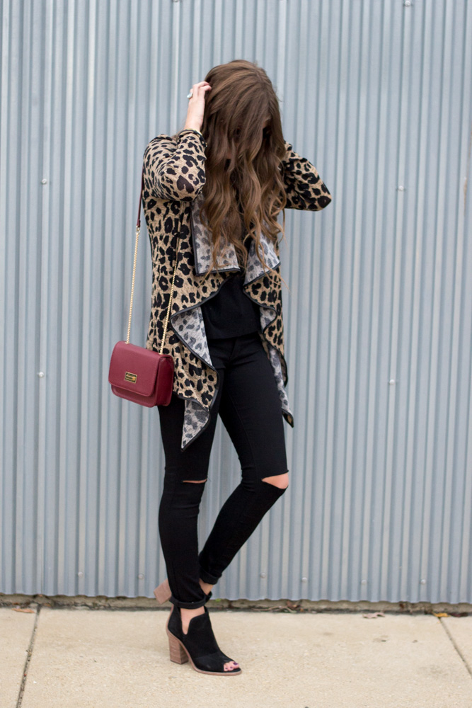 Leopard Print Cardigan Chasing Cinderella