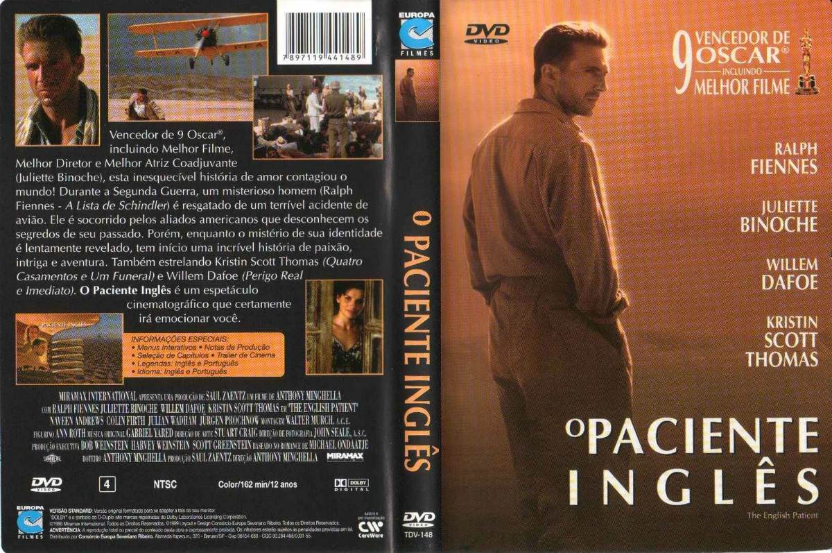 Crítica O Paciente Inglês (1996, de Anthony Minghella; Vencedor de 9 Oscars) Minha Visão do Crítica O Paciente Inglês (1996, de Anthony Minghella; Vencedor de 9 Oscars) Minha Visão do