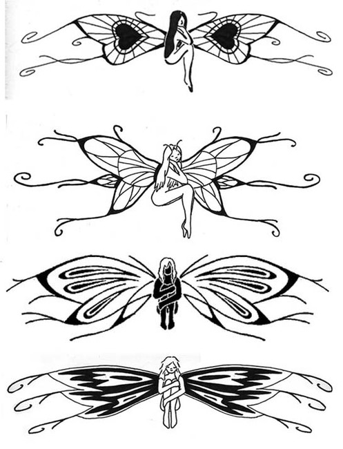 Tattoos Of Angel Wings On Lower Back. lower back tattoos among