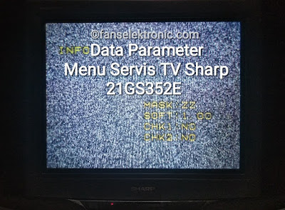 Data Parameter Menu Servis TV Sharp 21GS352E