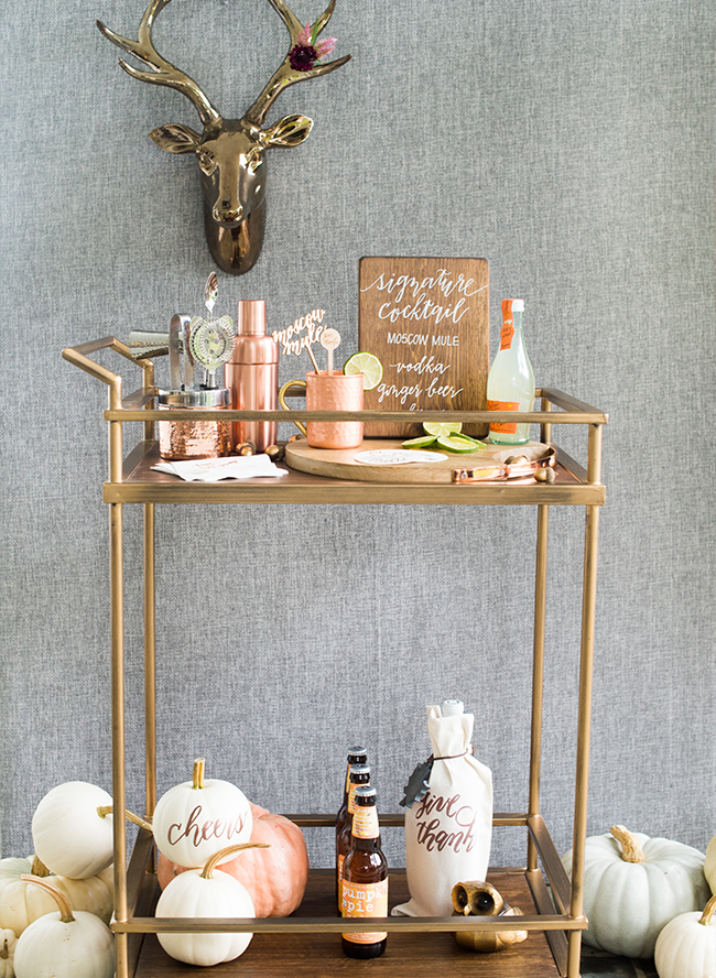Little House on the Corner Bar Cart Styling Ideas for the Holidays