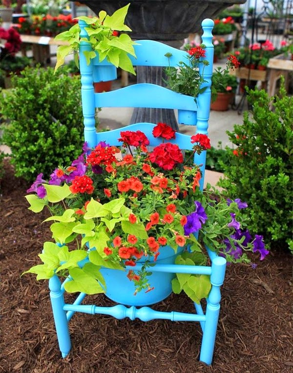Beautiful colorful garden decoration