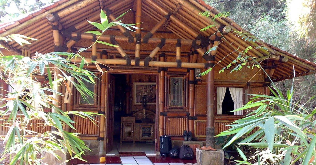 Model Rumah  Minimalis Dari Anyaman  Bambu 