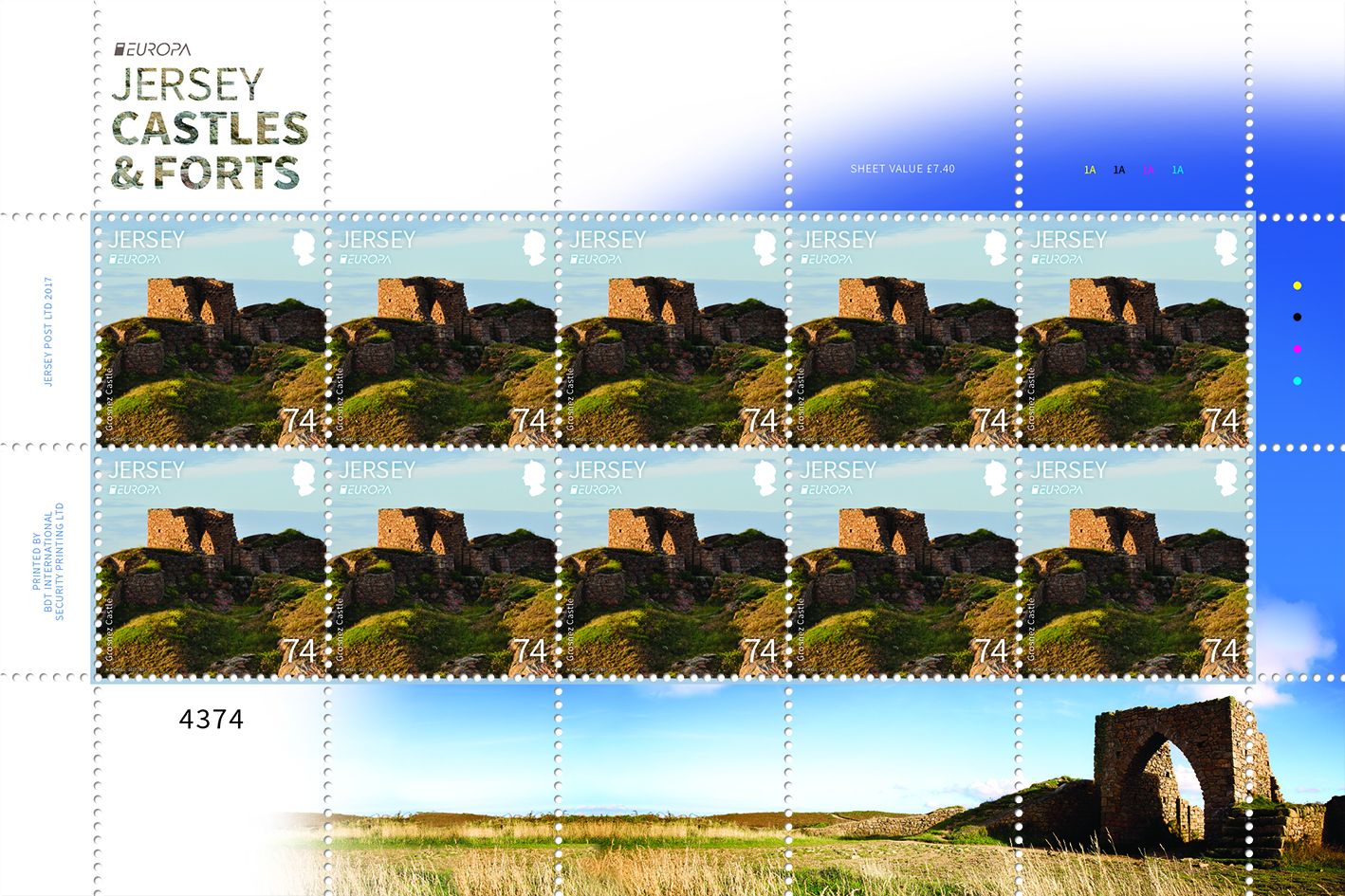 europa stamps Jersey 2017