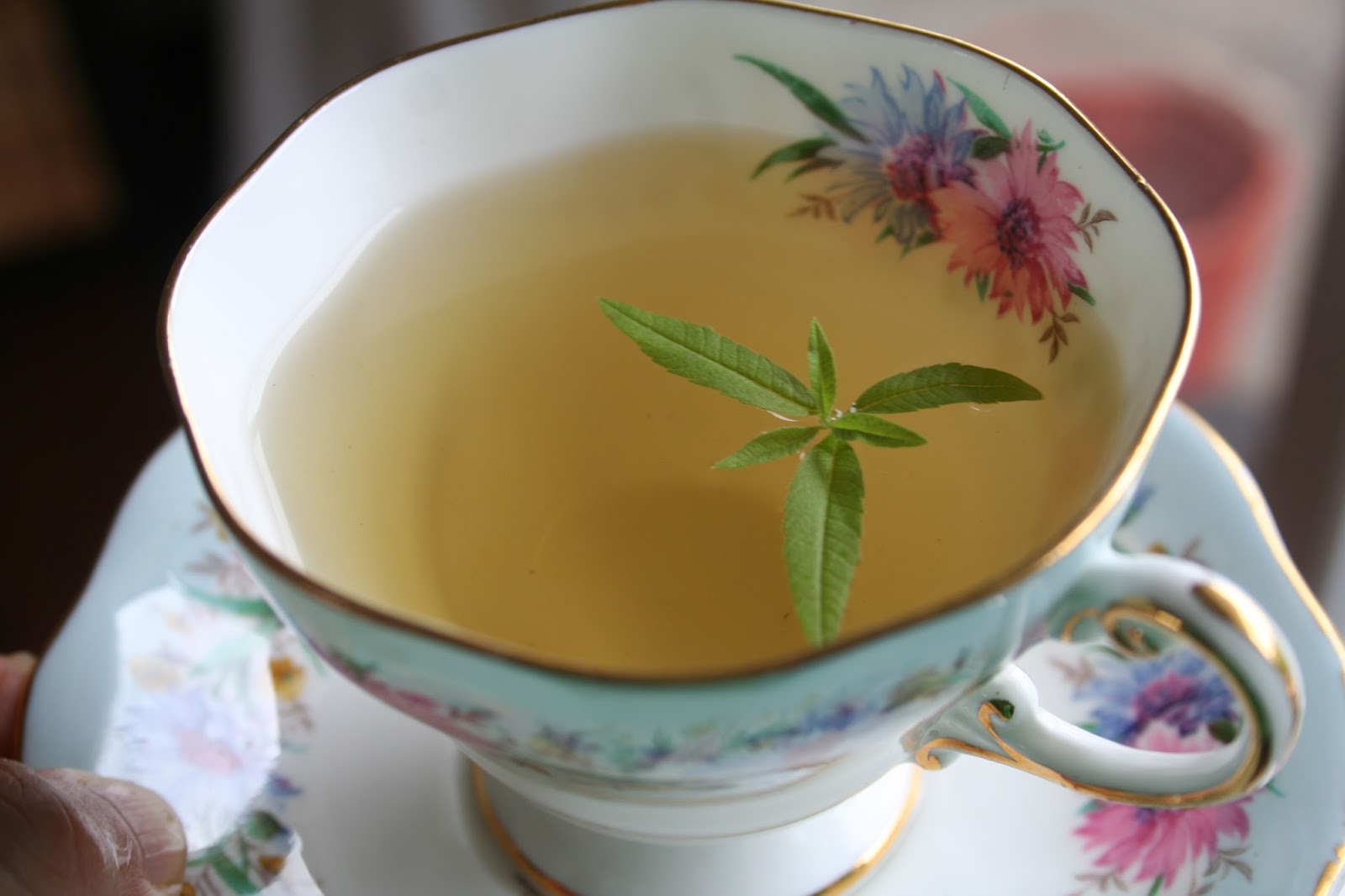 The Healthy Happy Wife Lemon Verbena and Mint Tea