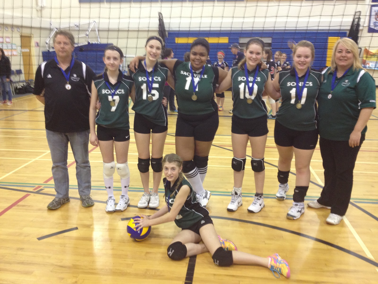 Sackville Sonics Volleyball Congratulations Girls U15 Tier II