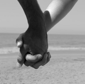 Soul mates hands entwined