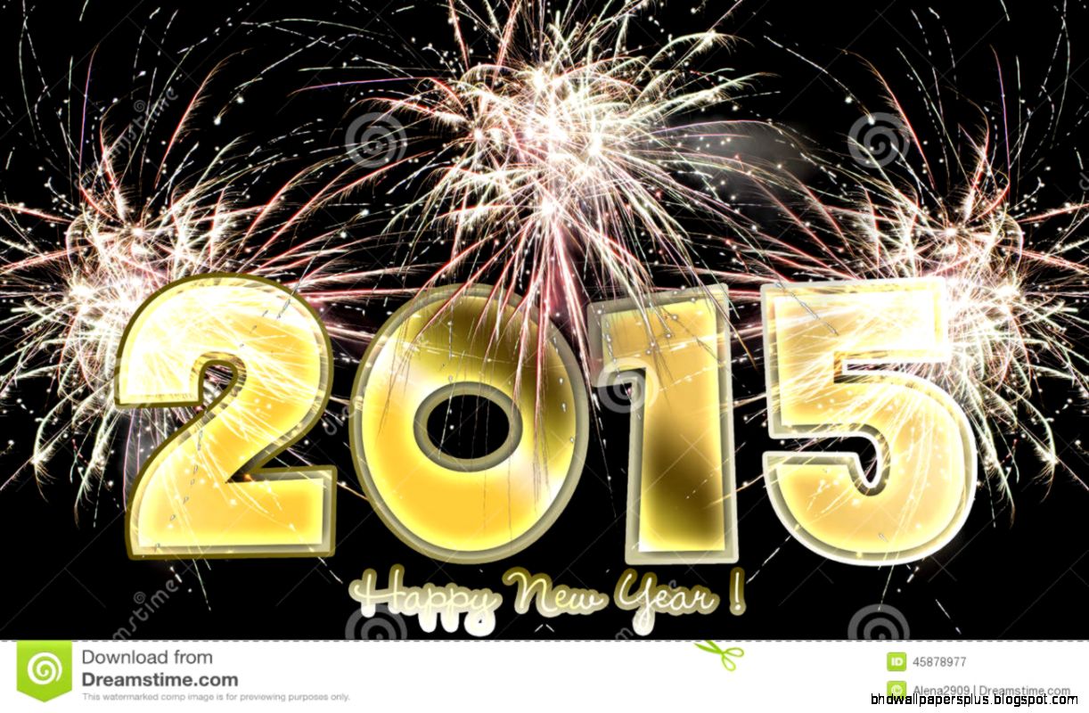 Happy New Year 2015 Fireworks Stock Photo   Image 45878977